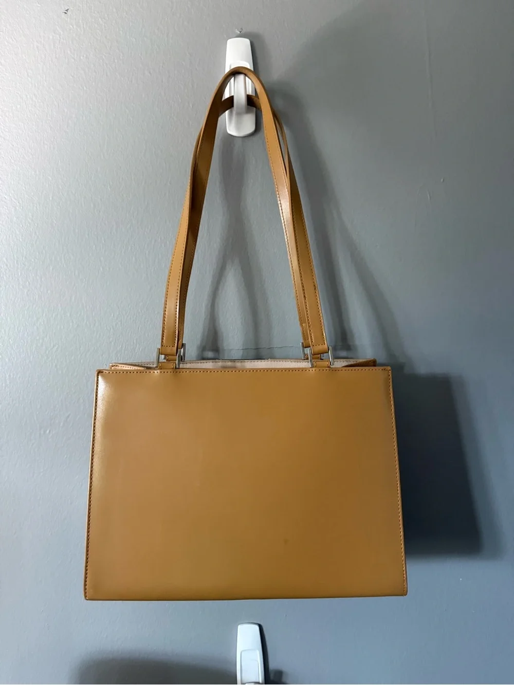 kate spade Tan Shoulder Bag with Black Center Stripe
